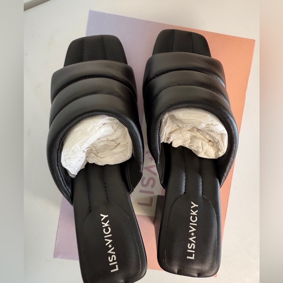 Lisa Vicky Women’s Sandals Black Very Black Sheep Size 8 - Picture 5 of 8